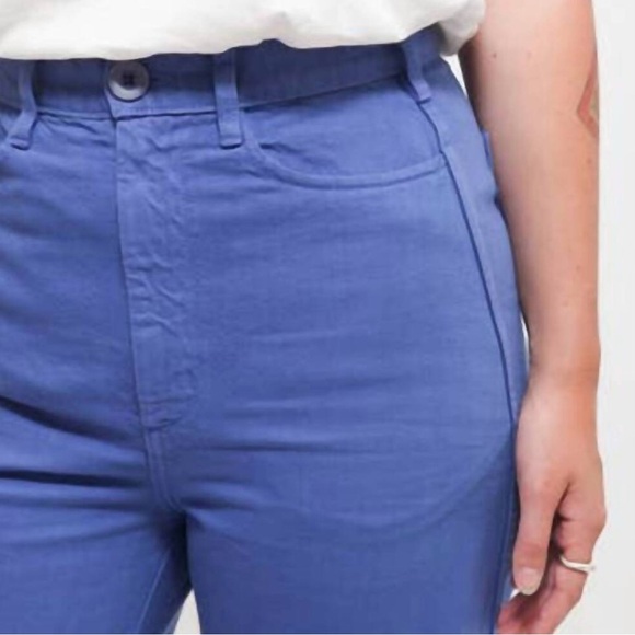 GRAVEL & GOLD Placer High Rise Straight Leg Pants in Labourer Blue Size 32 | 14 - Picture 11 of 16